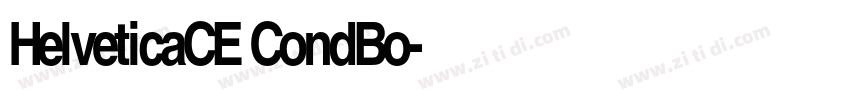 HelveticaCE CondBo字体转换